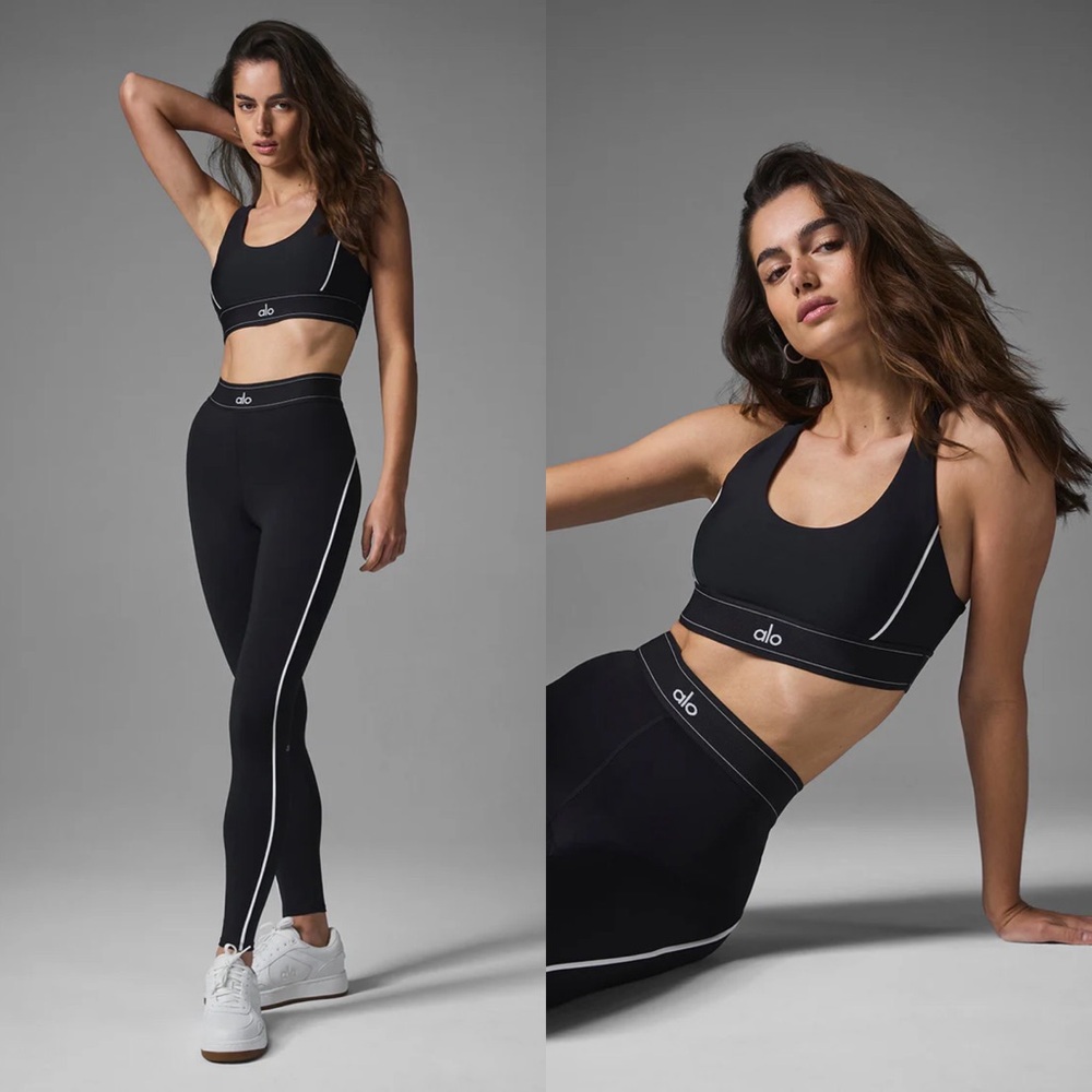 Alo Yoga Airlift “Suit Up” Bra and High-Waist Legging Set